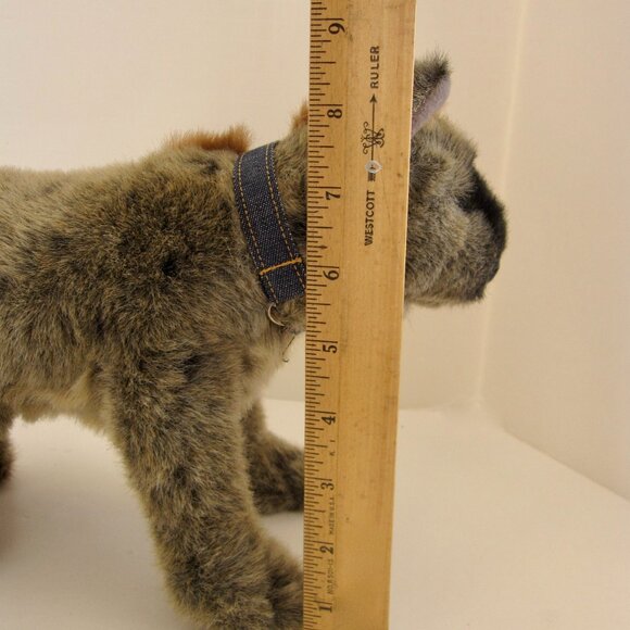 Incredible Petables Plush Spotted Hyena Wild Dog Stuffed Animal Toy Tan Black - Picture 8 of 8